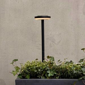 Dyberg Larsen LED osvětlení cesty Otera 50 cm, s kolíkem do země, IP44, Černá, Hliník, Moderní, Solární lampy