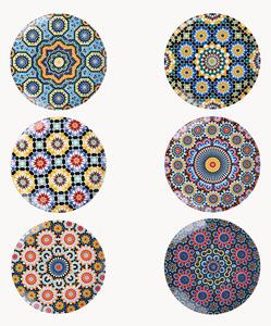 Sada porcelánových talířů Marrakech, 6 dílů