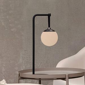 Dyberg Larsen LED dekorativní lampa na akumulátor Odin, černá/bílá, IP44, stmívatelný, Černá, Plast, Moderní