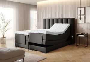 Boxspringová polohovací postel 140x200 VERION - tmavě hnědá