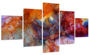 Obraz - Abstraktní inkoustové umění (125x70 cm)