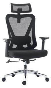 Kancelářská ergonomická židle Neoseat KETTY — černá, nosnost 130 kg