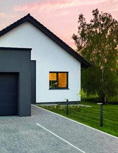 Venkovní LED lampa Enzi – Šedá