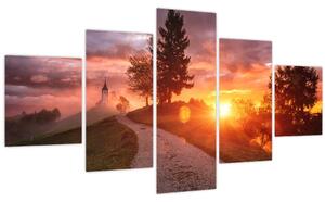 Obraz - Jamnik, Slovinsko (125x70 cm)