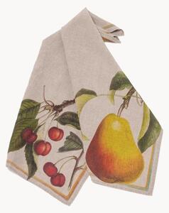 Sada lněných utěrek Cherry & Pear, 2 díly