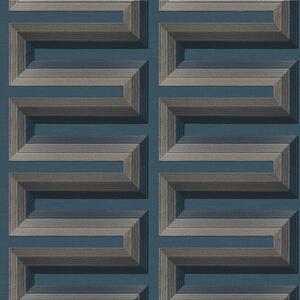 Tmavě modrá 3D vliesová tapeta na zeď, RE521076, Renaissance, Design Id