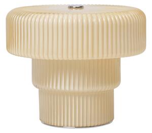 Stolní lampa ferm LIVING, stmívatelné, Béžová, Obývací pokoj, Sklo