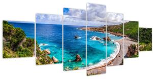 Obraz - Sardinie (210x100 cm)