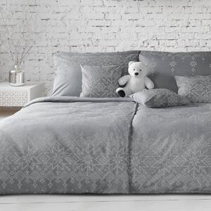 Povlečení Veba GEON Norský vzor tmavá šedá Velikost: 140x200 cm + 70x90 cm