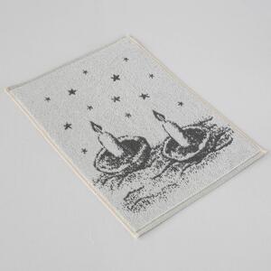 Kuchyňský ručník Veba ZARA Svíčky ve skořápce šedobílá Velikost: 35x50 cm