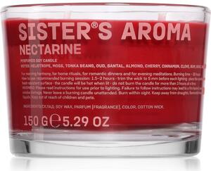 Sister's Aroma Nectarine vonná svíčka 150 g
