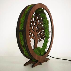 LED lampa Strom života – mechová dekorace na stůl I SENTOP LED0574-ORECH-WENGE