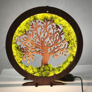 LED lampa Strom života – mechová dekorace na stůl I SENTOP LED0574-ORECH-WENGE