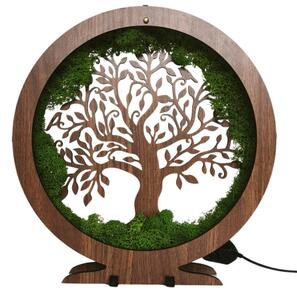 LED lampa Strom života – mechová dekorace na stůl I SENTOP LED0574-ORECH-WENGE