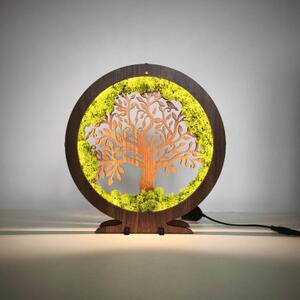 LED lampa Strom života – mechová dekorace na stůl I SENTOP LED0574-ORECH-WENGE