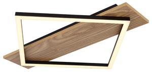 Stropní LED svítidlo BEATRIX 6 černá/světlé dřevo