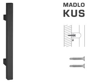 DVEŘNÍ MADLO MP kód K31 25x25 mm ST - ks (BS - Černá matná), Délka 800 mm600 mmØ 25 mm, MP BS (černá mat)