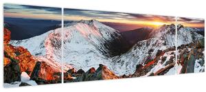 Obraz - Zimní horské panorama (170x50 cm)