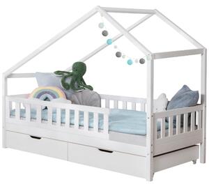 DĚTSKÁ POSTEL SE STŘÍŠKOU, 90/200 cm, bílá MID.YOU - Online Only dětské postele, Online Only