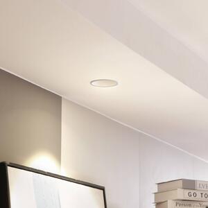 Arcchio Svítidlo LED Niria, bílé, 2 700 K, stmívatelný, Bílá / opál, Obývací pokoj / jídelna, Hliník, Moderní