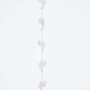 Papírová girlanda Bird Off White 160 cm