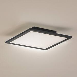 Lindby LED panel Enhife, černý, 30 x cm, kov, 4 000K, Černá, Pracovna / kancelář, Moderní