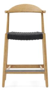 Barová židle glynis 62 cm přírodní/černá
