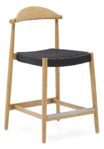 Barová židle glynis 62 cm přírodní/černá