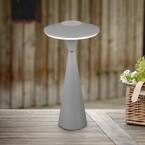 Nabíjecí stolní lampa Torrez LED, šedá, výška 28,5 cm, CCT