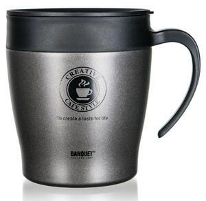Banquet Termohrnek cestovní TAZZA 330 ml, antracit