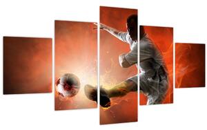 Obraz - Fotbalista (125x70 cm)