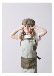 Zelená dětská zástěra s čepicí Flexa Play Shopkeeper’s Costume