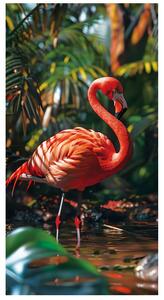 Witpol PLÁŽOVÁ OSUŠKA Z MIKROVLÁKNA FLAMINGO1 100X180 CM VZOROVANÁ