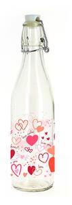 Skleněná láhev s patentním uzávěrem TORO 540ml srdce