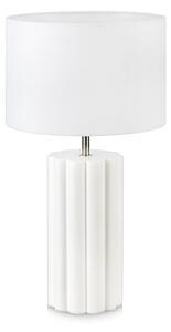 Bílá stolní lampa Markslöjd Column, výška 44 cm