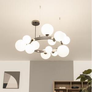 Brilagi - LED Lustr na lanku MILLA 15xG9/3W/230V černý chrom/bílá