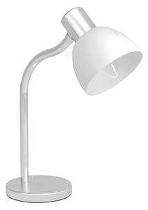 Stolní lampa Macere, nikl/bílá