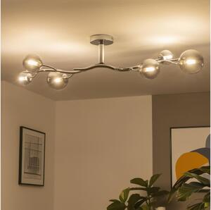 Brilagi - LED Přisazený lustr MISTEL 6xG9/3W/230V černý chrom/kouřová
