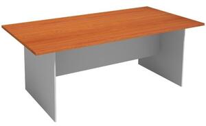 Jednací stůl PRIMO FLEXI, 2000 x 1000 mm, hranatý, bílá/grafitová