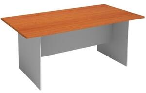 Jednací stůl PRIMO FLEXI 1800 x 900 mm, hranatý, šedá / třešeň