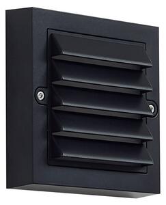 Venkovní nástěnné svítidlo Lindby LED Muro, černé, PC, sada 2 kusů