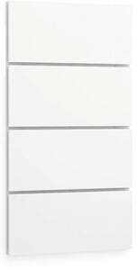 Nástěnný panel LAYERS, 800 x 54 x 1486 mm, bílá