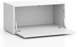 Nízká skříňka LAYERS, výklopná, 800 x 400 x 394 mm, bílá