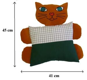 Polštář kočka 45x41cm (Polštář ve tvaru kočky)