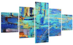 Obraz - Abstraktní olejomalba (125x70 cm)