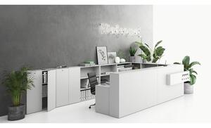 Kancelářský pracovní stůl SEGMENT, 1620 x 800 x 750 mm, bílá