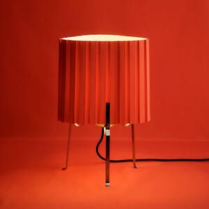 HAY Stolní lampa Canelé, červená, výška 37 cm, E14, textil, Červená, Obývací pokoj / jídelna, Textil / tkanina / hedvábí, Design