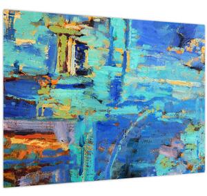 Obraz - Abstraktní olejomalba (70x50 cm)