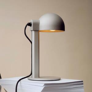 HAY Stolní lampa Posto, stříbrná/šedá, výška 28 cm, E14, hliník, Hliník / šedá / zinek, Obývací pokoj / jídelna, Hliník, Design