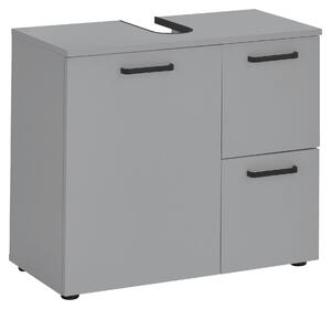 SKŘÍŇKA POD UMYVADLO, šedá, šedá, 70/60/35 cm MID.YOU - Koupelnové série, Online Only